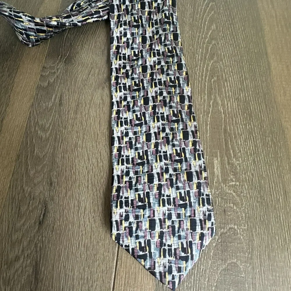 Cocktail Collection Wine As Seen Under Microscope Silk Necktie Mens Vintage